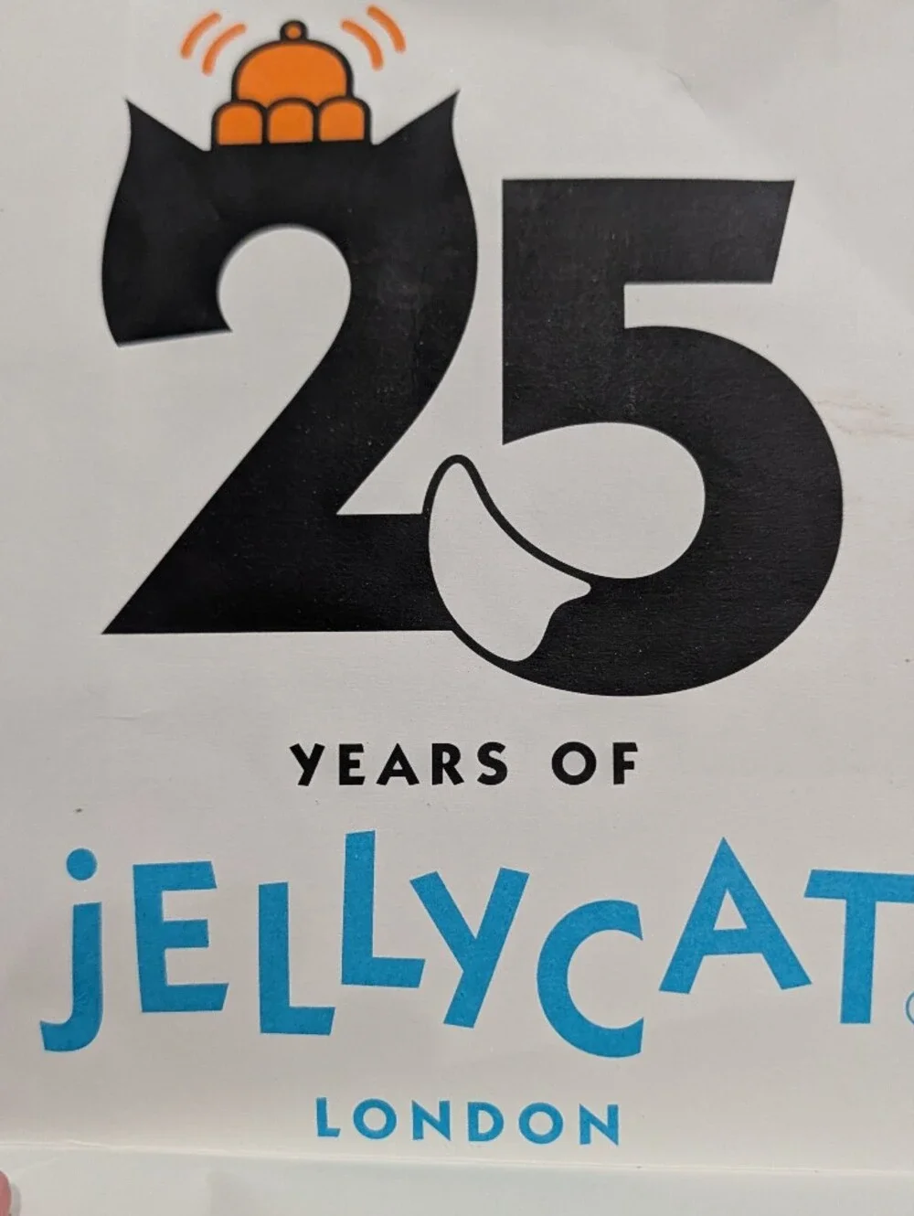 Jellycat White & Turquoise 25th Anniversary Gift Bag {Never Used}